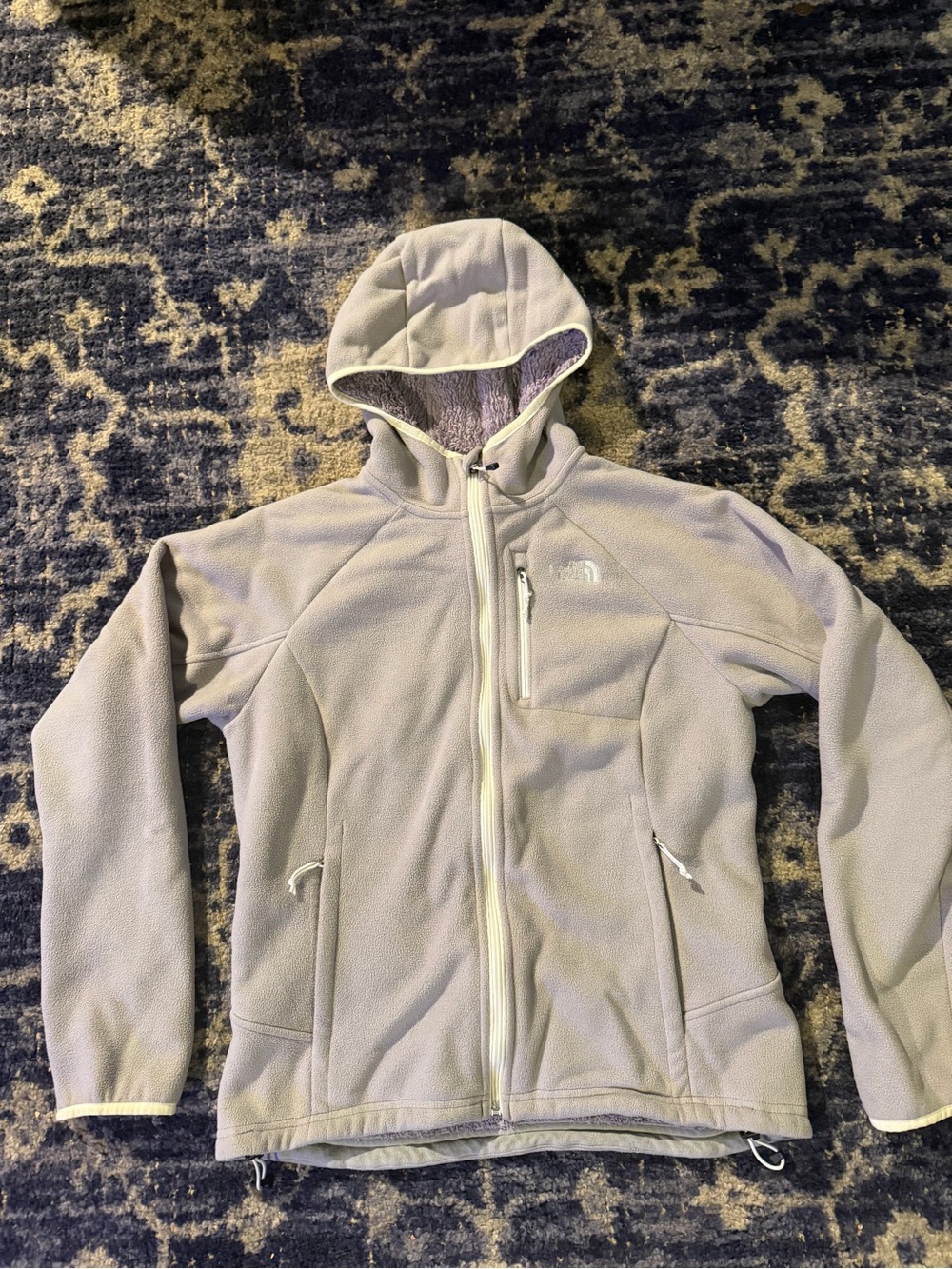 The North Face Women's Light Taupe Hooded Fleece Jacket